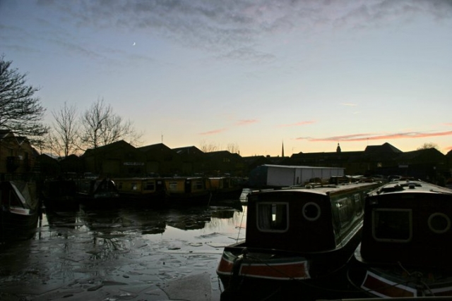 The end of the day on the canal